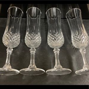 Set of 4 champagne flutes